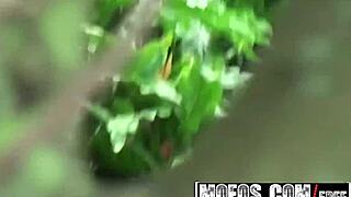 Pervy teen Alexis Grace boldly fucks her boyfriend's cock in a public park. Intense outdoor blowjob action.