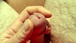 i edge my flaccid cock and play with precum in natural light