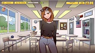 another chance unfolds in a cartoon hentai anime dating game scenario