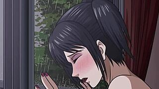 eren fucks mikasa the goth daily, she only takes his cum in this anime.