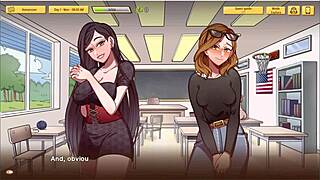 another chance unfolds in a cartoon hentai anime dating game scenario