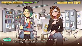 another chance unfolds in a cartoon hentai anime dating game scenario