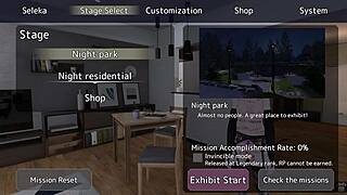 Seleka-san completes park missions on real difficulty with flashing and masturbation.