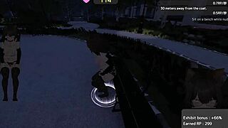 Seleka-san completes park missions on real difficulty with flashing and masturbation.