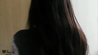 Morning Sex with Brunette Stepsister Ends in Creampie!