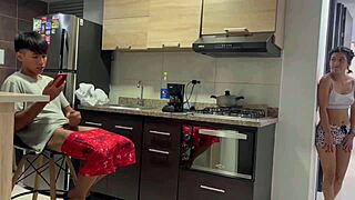 Big dick housewife gets kinky with young stud