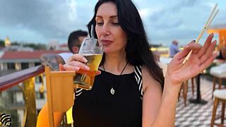 blowjob in restaurant