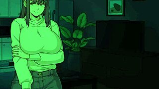 Chloe watches Amy masturbate and jerks her futa cock!