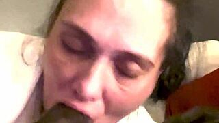 Hell yeah, licking and slurping this huge cock until it’s a sloppy mess!