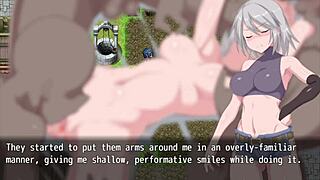 grace explores labyrinth town with fingers and toys