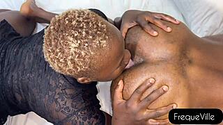 I Lick His Asshole And Get Fucked By Big African Dick!