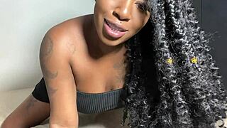 Naughty wife shows off for guys