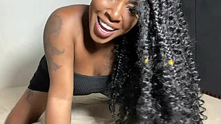 Naughty wife shows off for guys