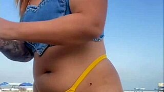 I made the guy excited on the african beach with flashing.