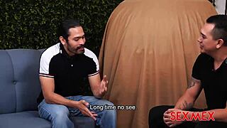 Check out this sexy latina brunette threesome with big tits.