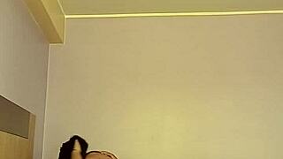 Latina wife engages husband with taxi driver for intense milking session.