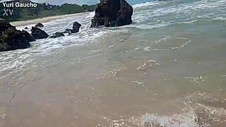 Married Yuri Gaucho Casal Paradise Flashing All At Nudist Beach Creampie