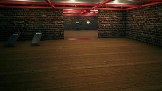 girls gym workout session