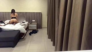 Hidden Cam Catches Cheating Tinder Slut Riding Me in Malaysian Hotel.