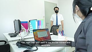 Boss and employee have secret affair at the office