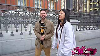 From Valencia To Madrid, Nuria Millan Gets Roughly Fucked Outdoors By Brunette Amateurs.