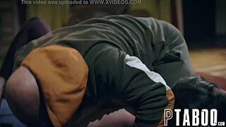 bratty hollywood actress casey calvert loses sex bet to stuntman! what a wild rimjob scene!