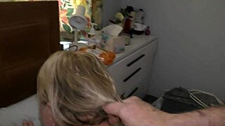 Kiwi milf slut hauled by hair onto master's cock