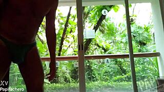 On Vacation in Cancun Mexico, Pervy Papifachero Brings Thongs to Play. Nothing Like Showing a Big Fat Ass in Mexican Holiday Fun.