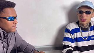 three young friends sharing that big black cock... so hot! 🔥