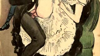 My Secret Life Unveiled in Vintage Cartoon Style