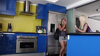 she dives into that pussy and licks it deep in hot lesbian sex