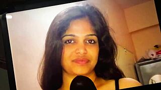 Cum tribute crafted for my hot Indian aunty in wild fantasy. Her charm drives every intense moment.