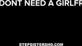 Skinny Brunette Teen Stepsister Lana Small Has Multiple Orgasms During POV Sex