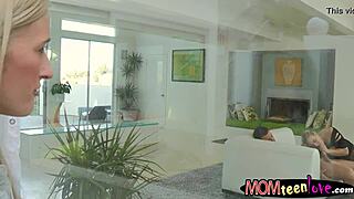 skylar green and angel allwood in group scene with blondes