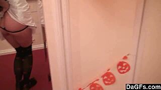 Sexy Caribbean Pirate Girl Strips For Webcam