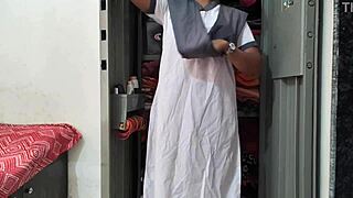 Indian College Couple in Homemade Clip, Teen Girl and Boy Fucking with Clear Hindi Voice