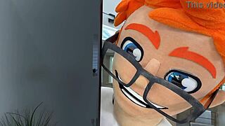 French Maid Aviana Gives Wet Surprise Blowjob To Porn Dude's Big Cock