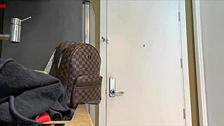 hey, this bisexual teen gets bent over for blowjob and cum on ass