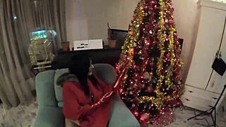 MilfyCalla- Santa Rewards Horny Cheating Wife MILF Slut in Wild Action