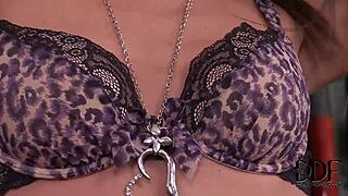 Hey, check Hot Russian Nataly Gold flaunting her meaty pussy in doggy style. Wow, what a view!