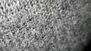 bbw gives sloppy blowjob to big black cock on the balcony patio