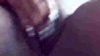 Ebony sexxxy terras shows off her thick ass and masturbates solo