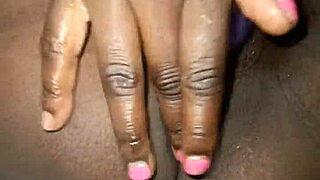 smooth anal play tempts this black whore's desires