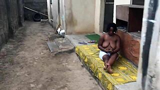 My fat ass neighbour likes to fuck outdoor