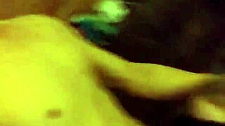 Blindfolded old man receives blowjob in intense scene!