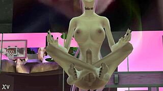 Sims 4 ladyboy witch focuses deeply during meditation session