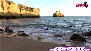 Skinny German teen 18+ takes outdoor cock?