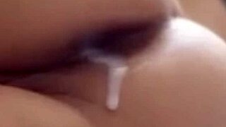 naughty maid teen gets cumshot in ass while cleaning the room