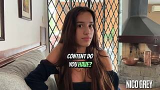 First Casting With Beautiful Skinny 18yo Brazilian Teen 18+ - Pov Blowjob