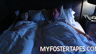 British MILF step-mom welcomes her new foster daughter home